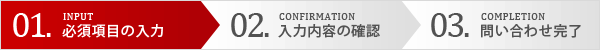 ステップ1　必須項目入力